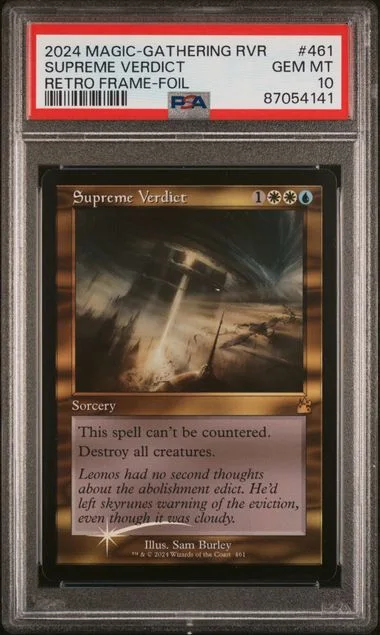 2024 Magic The Gathering Ravnica Remastered Retro Frame-Foil Supreme Verdict #461 card image