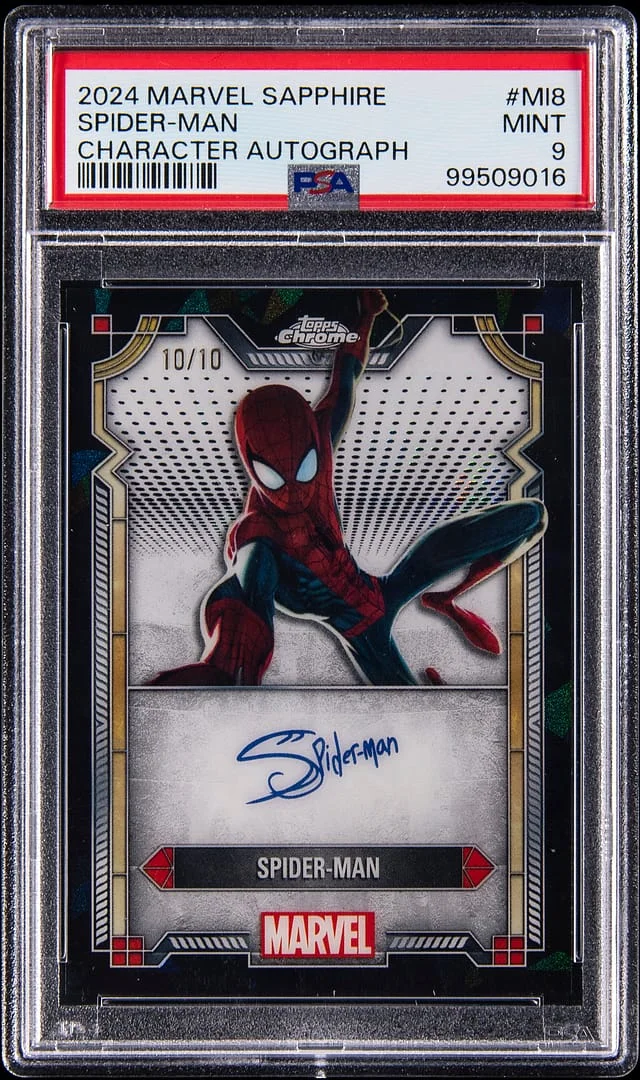 2024 Marvel Sapphire Character Autograph Spider-Man #MI-8 card image