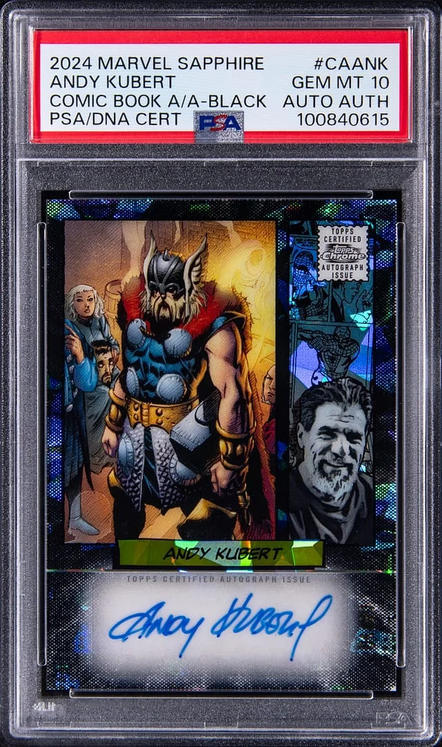 2024 Marvel Sapphire Comic Book Artist Autograph Black Andy Kubert #CA-ANK card image