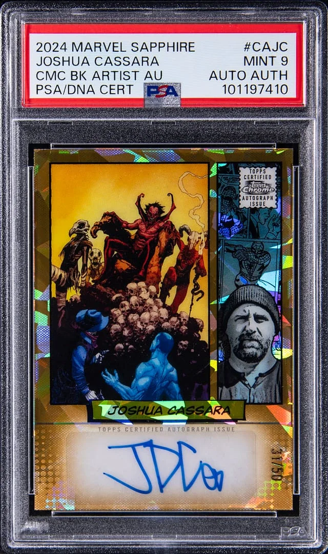 2024 Marvel Sapphire Comic Book Artist Autograph Joshua Cassara #CA-JC card image