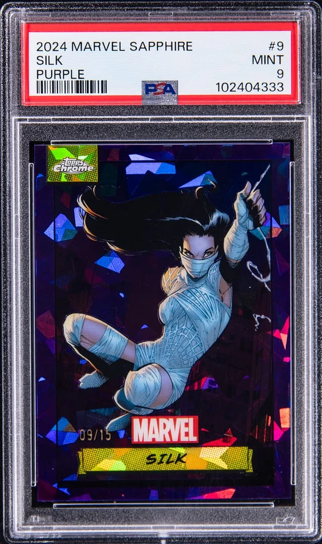 2024 Marvel Sapphire Purple Silk #9 card image