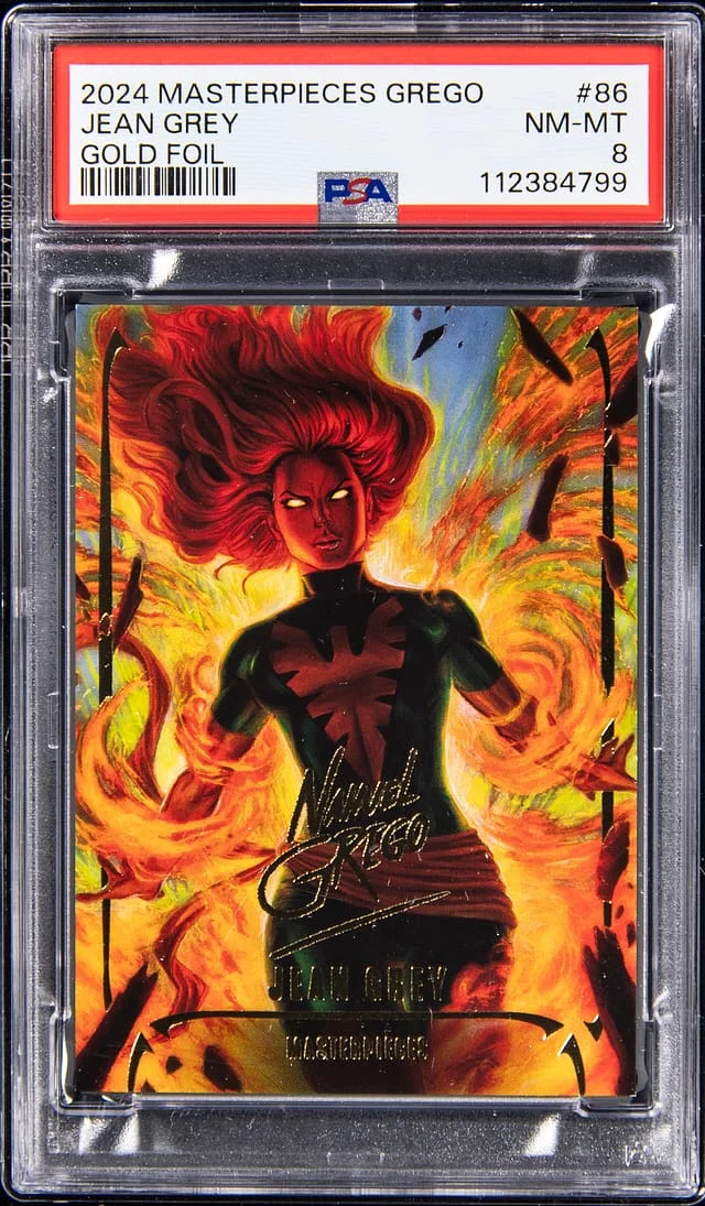 2024 Masterpieces Grego Gold Foil Jean Grey #86 card image