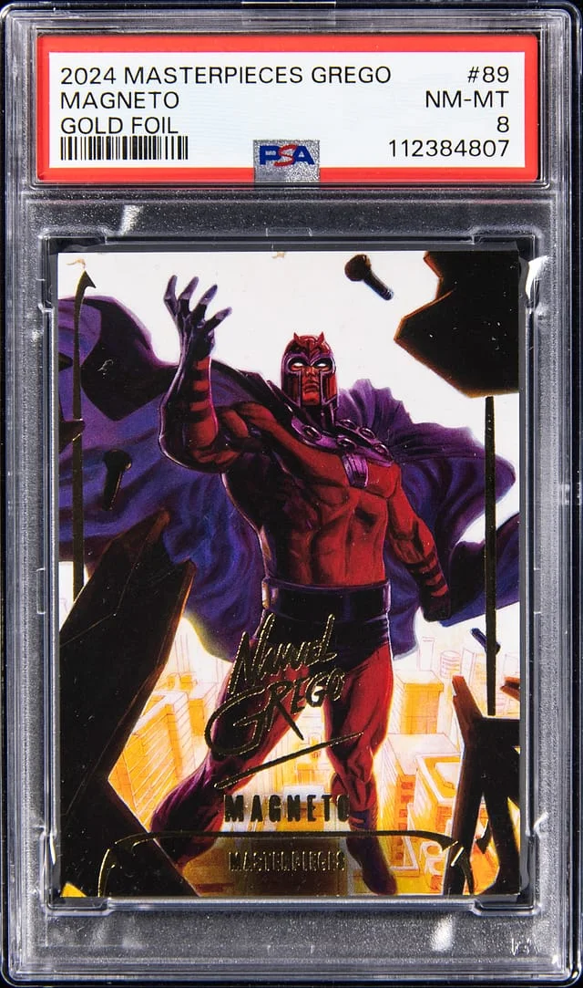2024 Masterpieces Grego Gold Foil Magneto #89 card image