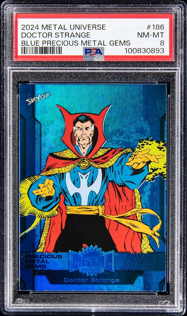 2024 Metal Universe Doctor Strange Blue Precious Metal Gems #186 card image
