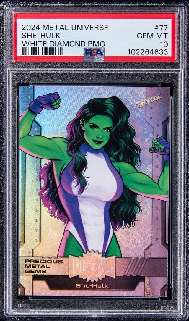 2024 Metal Universe She-Hulk White Diamond (PMG) #77 card image