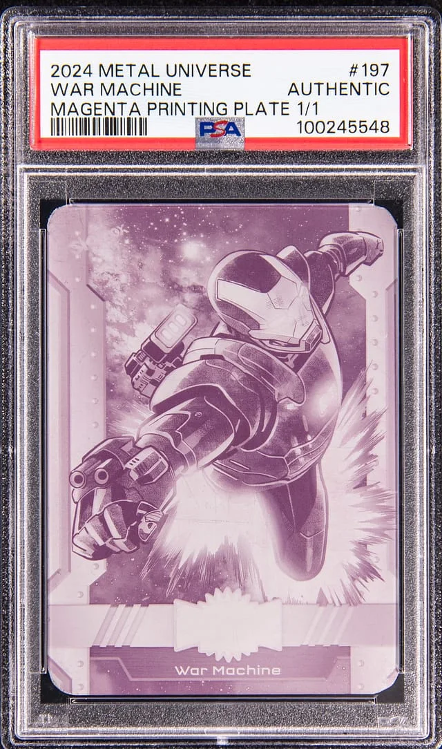 2024 Metal Universe War Machine Magenta Printing Plate #197 card image