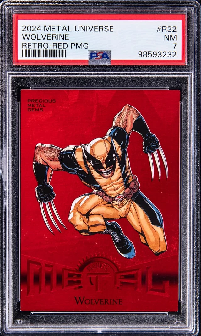 2024 Metal Universe Wolverine Retro-Red Precious Metal Gems #R-32 card image