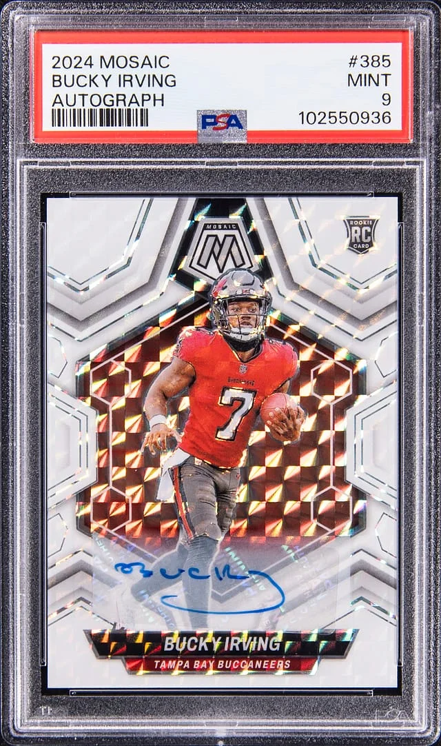 2024 Mosaic Bucky Irving Autograph #385 card image