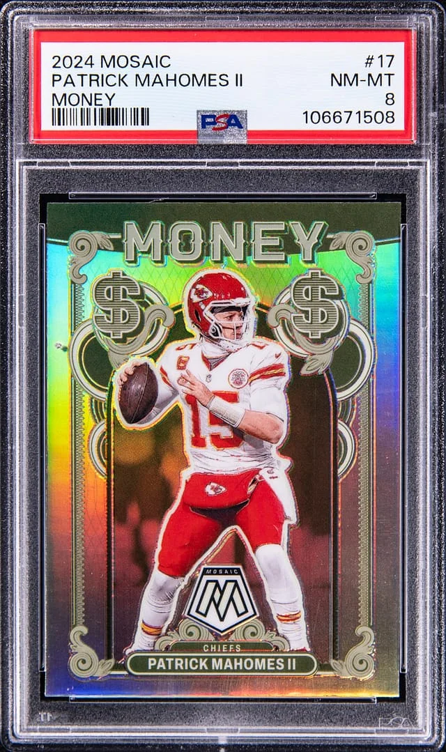 2024 Mosaic Patrick Mahomes II Money #17 card image
