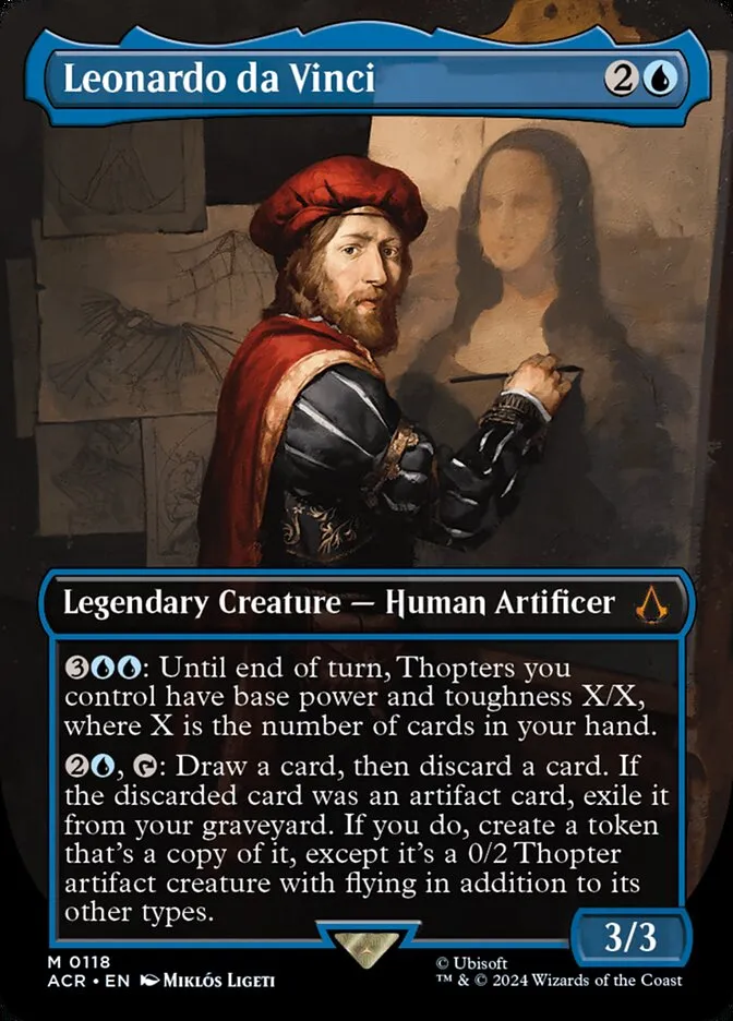 2024 Assassin's Creed Leonardo da Vinci #118 mythic card image