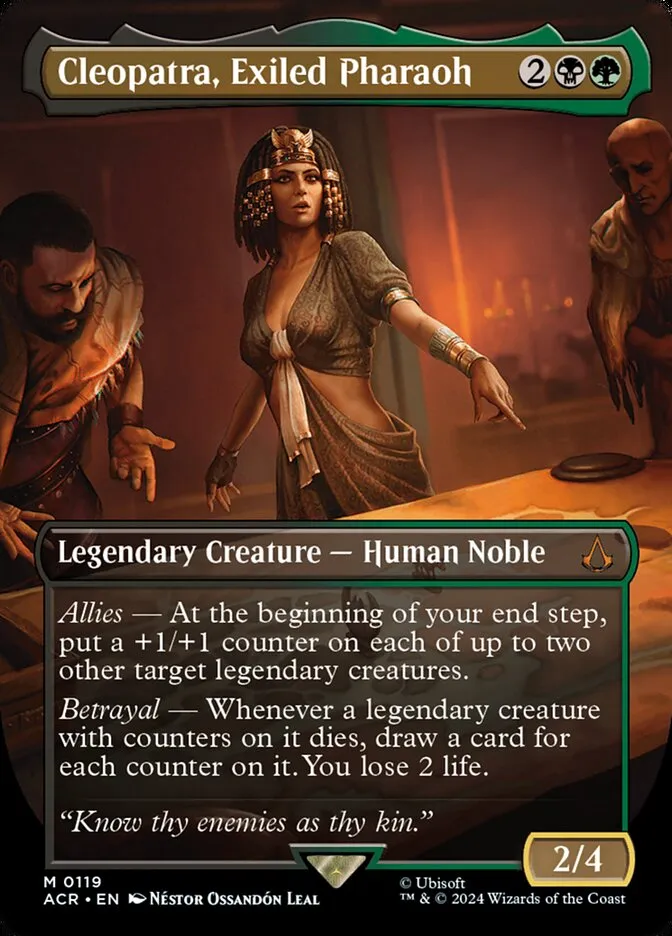 2024 Assassin's Creed Cleopatra, Exiled Pharaoh #119 mythic card image