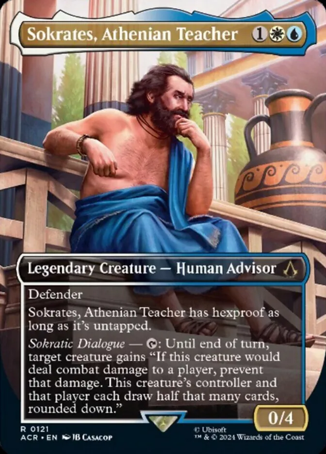 2024 Assassin's Creed Sokrates, Athenian Teacher rare #121 rare card image
