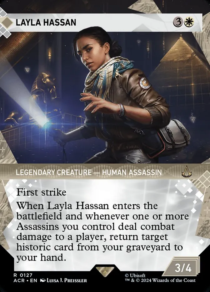 2024 Assassin's Creed Layla Hassan rare #127 rare card image