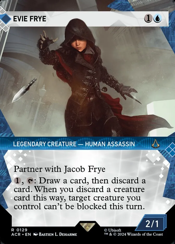 2024 Assassin's Creed Evie Frye rare #129 rare card image