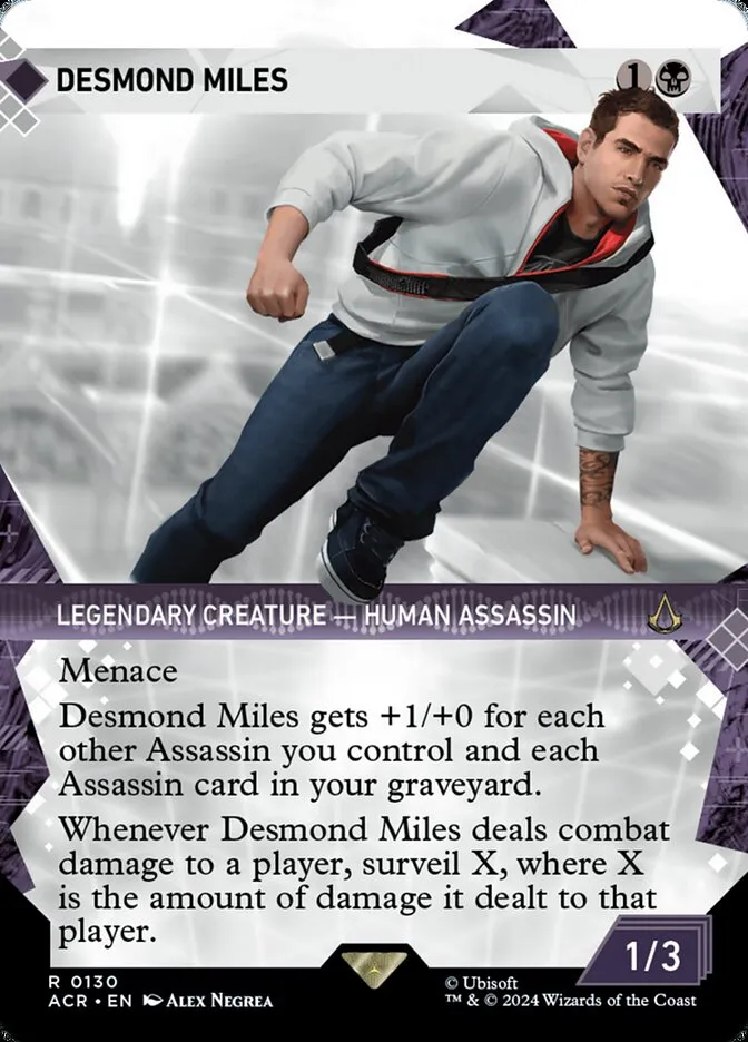 2024 Assassin's Creed Desmond Miles rare #130 rare card image