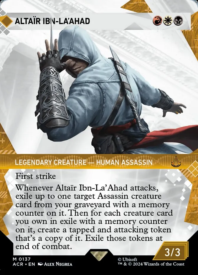 2024 Assassin's Creed Altaïr Ibn-La'Ahad #137 mythic card image