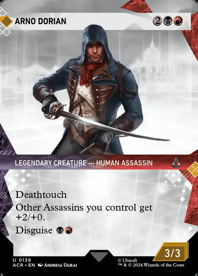 2024 Assassin's Creed Arno Dorian uncommon #139 uncommon card image