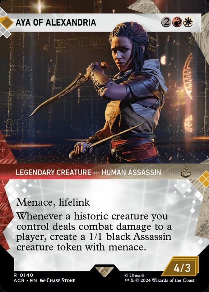 2024 Assassin's Creed Aya of Alexandria rare #140 rare card image