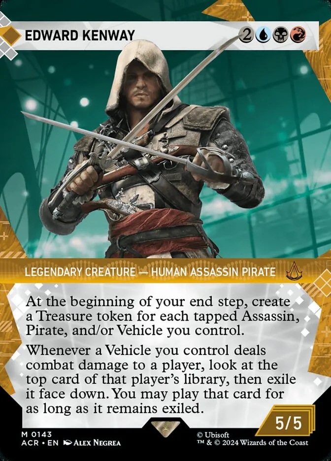 2024 Assassin's Creed Edward Kenway #143 mythic card image