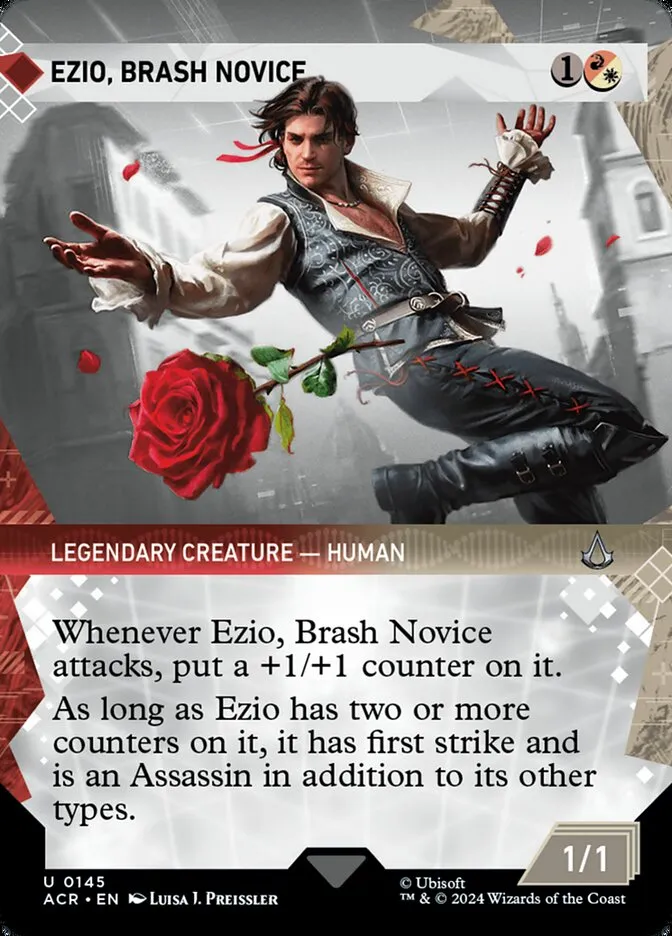 2024 Assassin's Creed Ezio, Brash Novice uncommon #145 uncommon card image