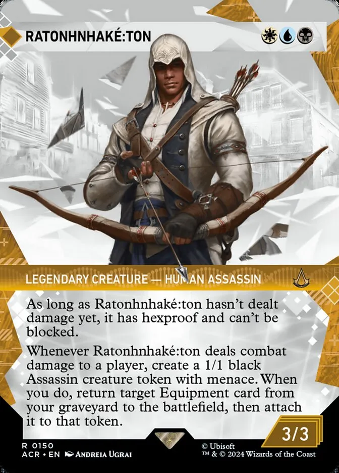 2024 Assassin's Creed Ratonhnhaké꞉ton rare #150 rare card image