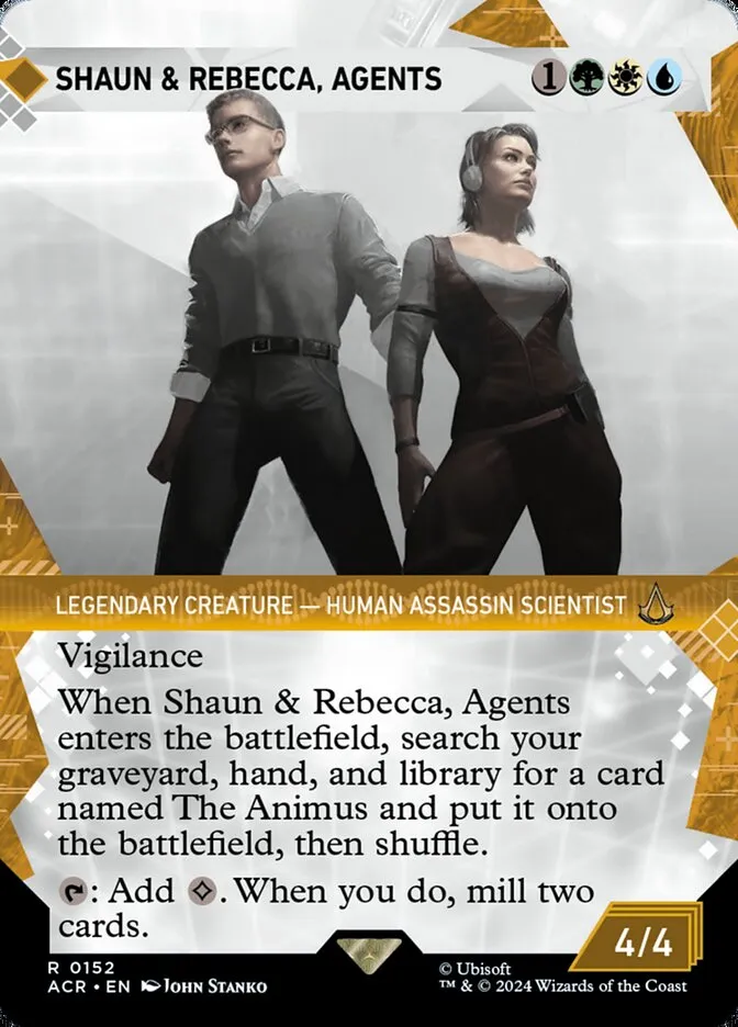 2024 Assassin's Creed Shaun & Rebecca, Agents rare #152 rare card image