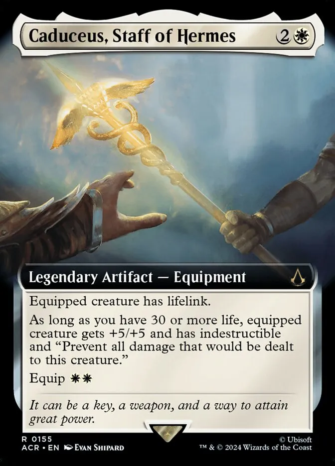 2024 Assassin's Creed Caduceus, Staff of Hermes rare #155 rare card image