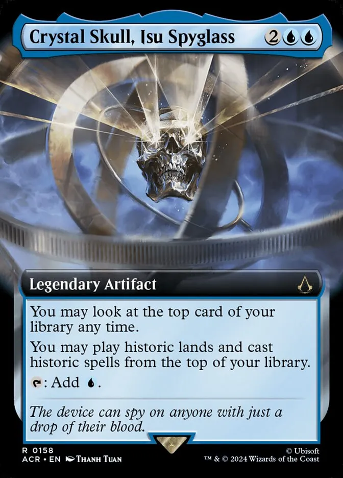 2024 Assassin's Creed Crystal Skull, Isu Spyglass rare #158 rare card image