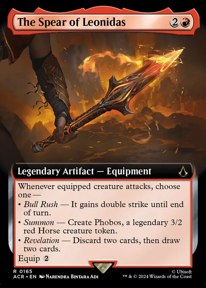 2024 Assassin's Creed The Spear of Leonidas rare #165 rare card image
