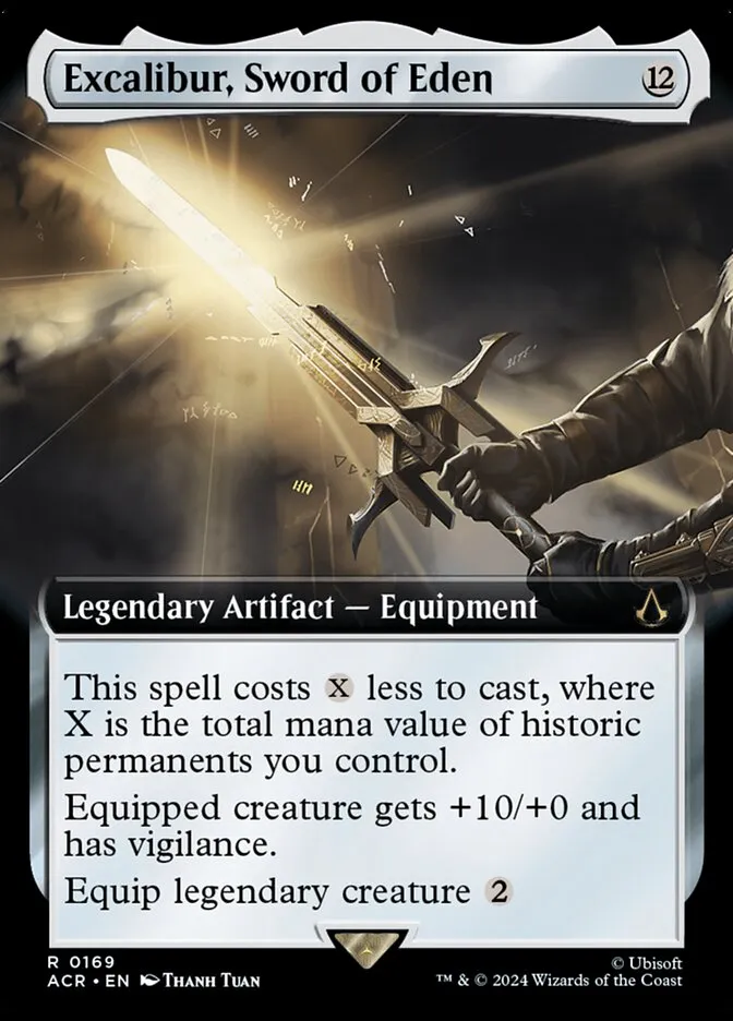2024 Assassin's Creed Excalibur, Sword of Eden rare #169 rare card image