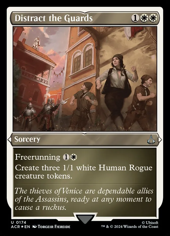 2024 Assassin's Creed Distract the Guards uncommon #174 uncommon card image