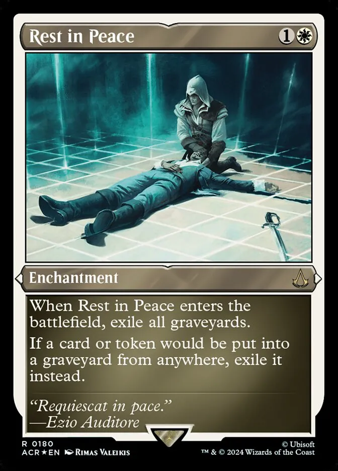2024 Assassin's Creed Rest in Peace rare #180 rare card image