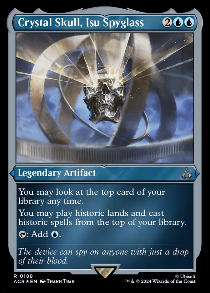 2024 Assassin's Creed Crystal Skull, Isu Spyglass rare #188 rare card image