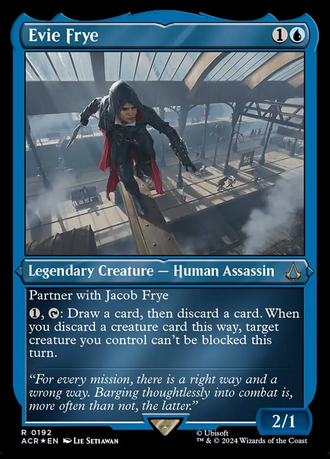 2024 Assassin's Creed Evie Frye rare #192 rare card image