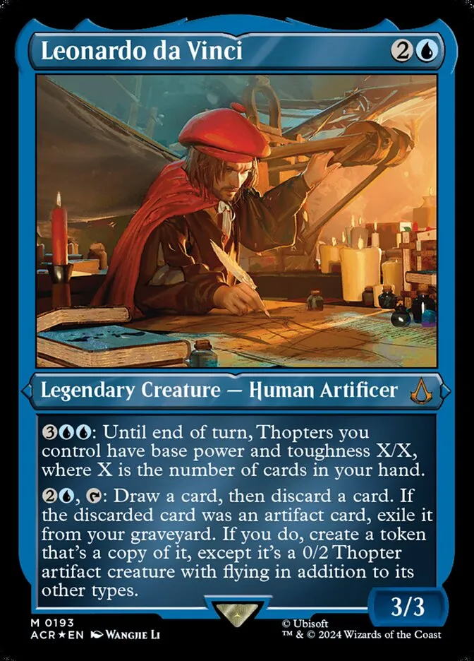 2024 Assassin's Creed Leonardo da Vinci #193 mythic card image