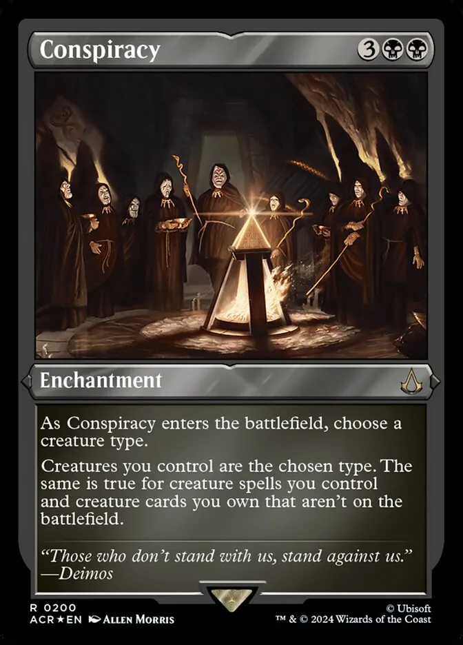 2024 Assassin's Creed Conspiracy rare #200 rare card image