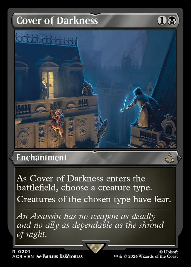 2024 Assassin's Creed Cover of Darkness #201 rare card image