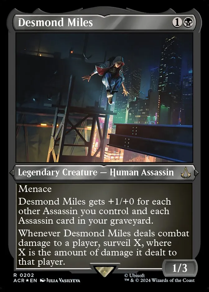 2024 Assassin's Creed Desmond Miles #202 rare card image