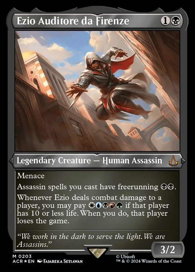 2024 Assassin's Creed Ezio Auditore da Firenze #203 mythic card image