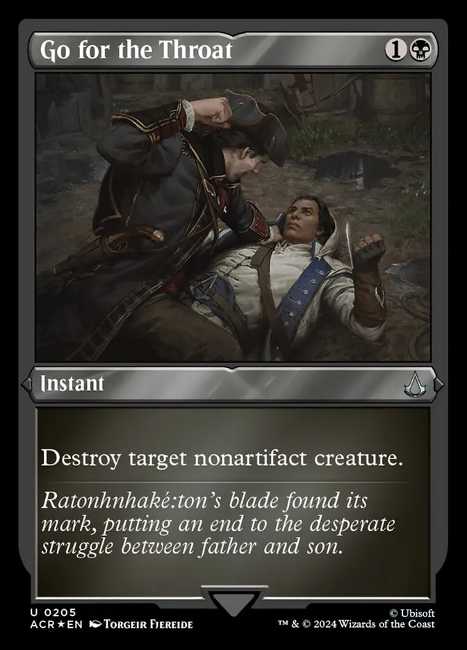 2024 Assassin's Creed Go for the Throat #205 uncommon card image