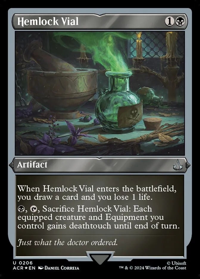 2024 Assassin's Creed Hemlock Vial #206 uncommon card image