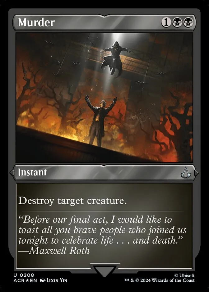 2024 Assassin's Creed Murder #208 uncommon card image