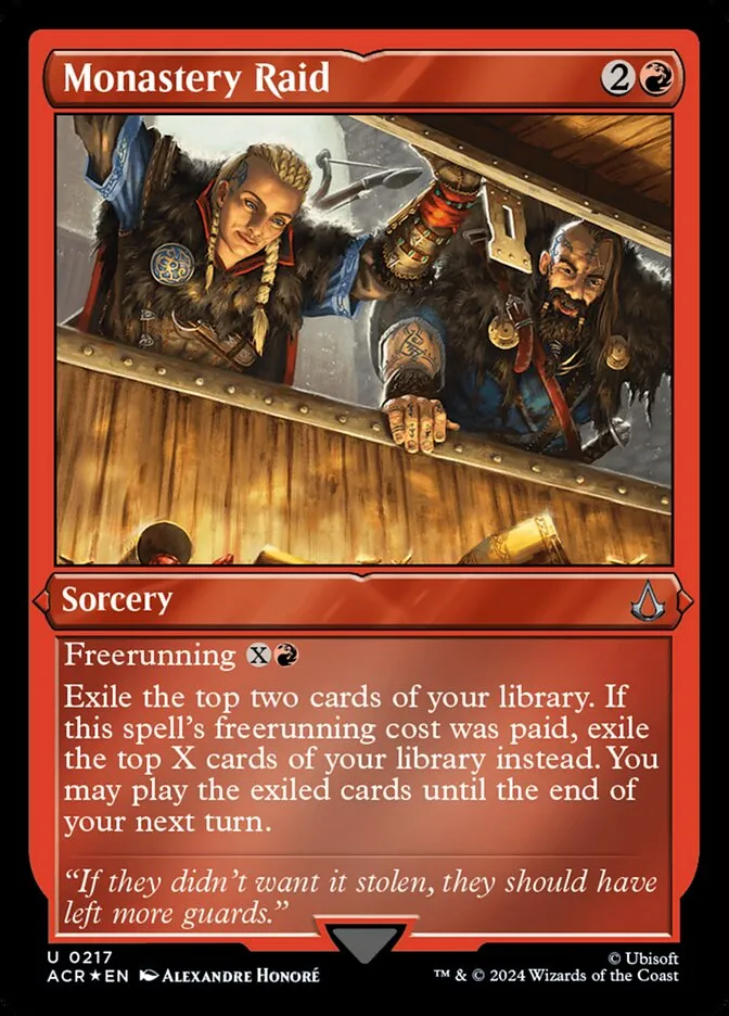 2024 Assassin's Creed Monastery Raid uncommon #217 uncommon card image