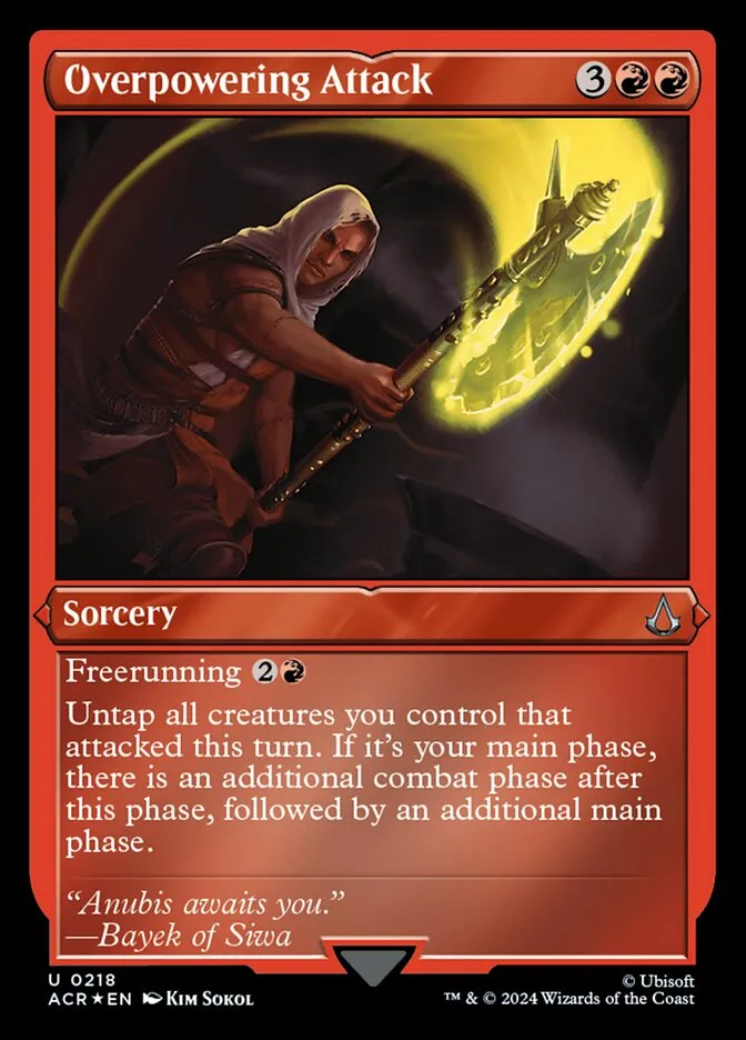 2024 Assassin's Creed Overpowering Attack #218 uncommon card image