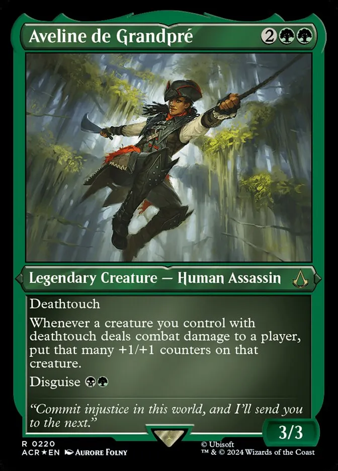2024 Assassin's Creed Aveline de Grandpré #220 rare card image