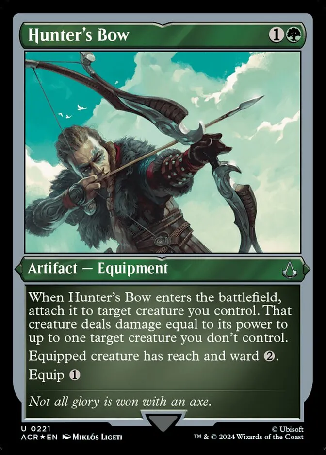 2024 Assassin's Creed Hunter's Bow #221 uncommon card image