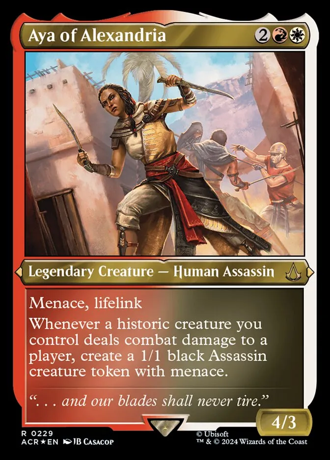 2024 Assassin's Creed Aya of Alexandria #229 rare card image