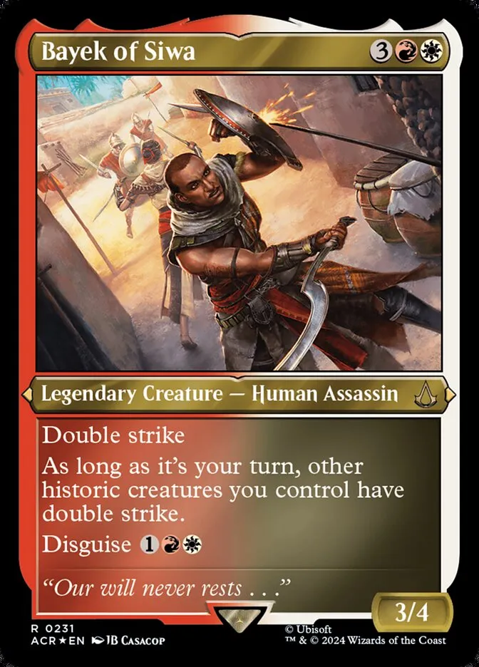 2024 Assassin's Creed Bayek of Siwa #231 rare card image