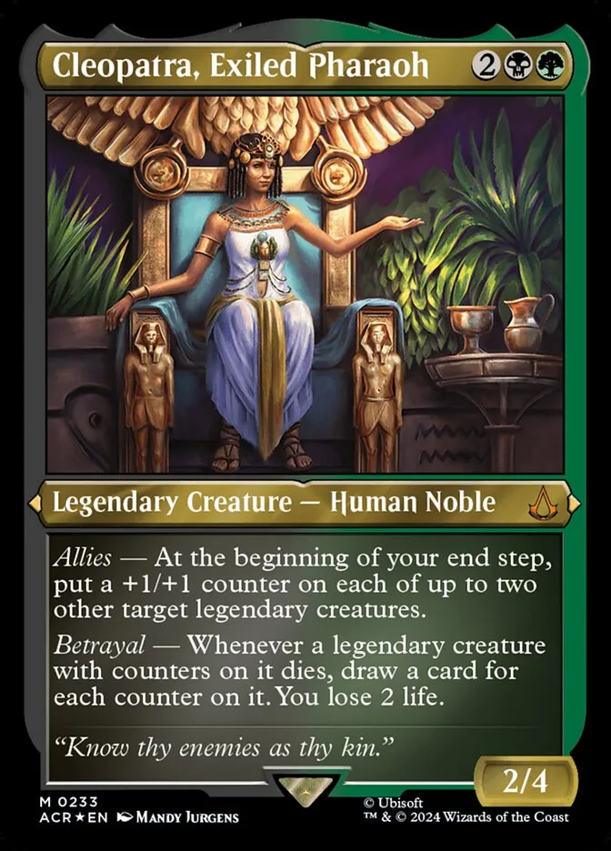 2024 Assassin's Creed Cleopatra, Exiled Pharaoh #233 mythic card image