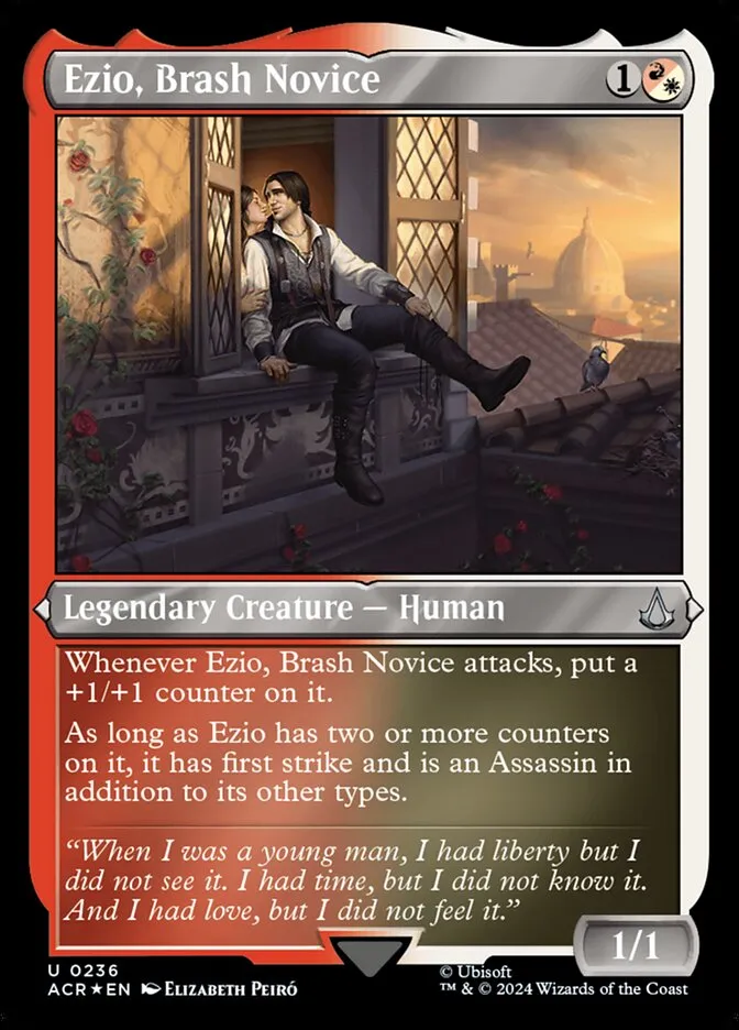 2024 Assassin's Creed Ezio, Brash Novice #236 uncommon card image